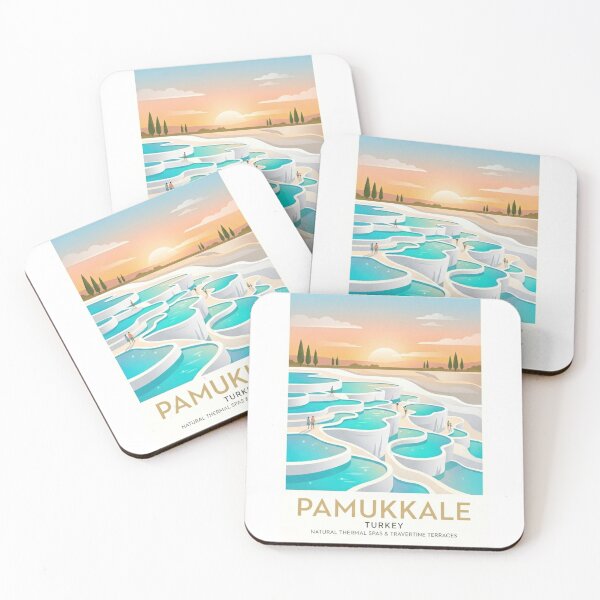 Item preview,  Pamukkale Thermal Pools Türkiye Travel Art designed and sold by ArtsyExplorer.