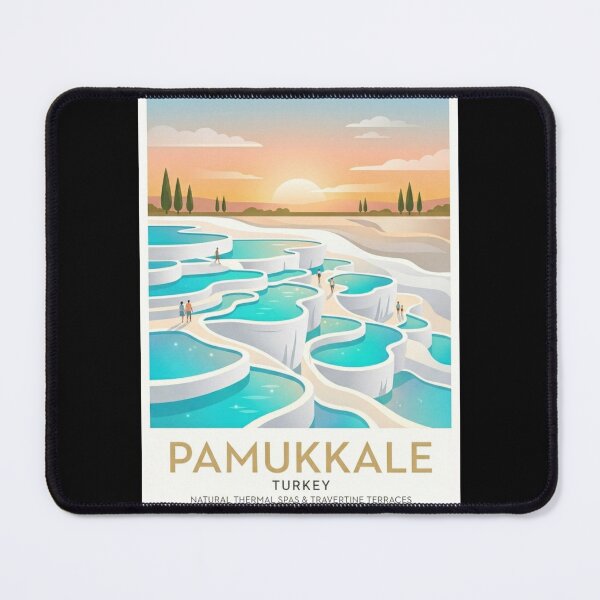 Item preview, Pamukkale Thermal Pools Türkiye Travel Art designed and sold by ArtsyExplorer.
