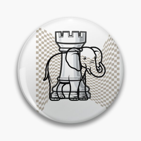 Item preview, Strategic Mindset Chess Elephant Minimal Line Art Design  designed and sold by Palette-Vibes.