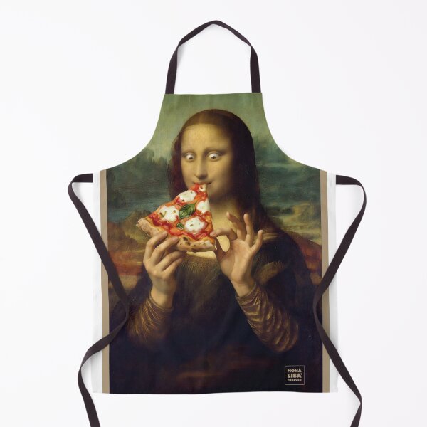 Item preview, Mona Lisa Eats a Pizza designed and sold by Mona Lisa Forever.