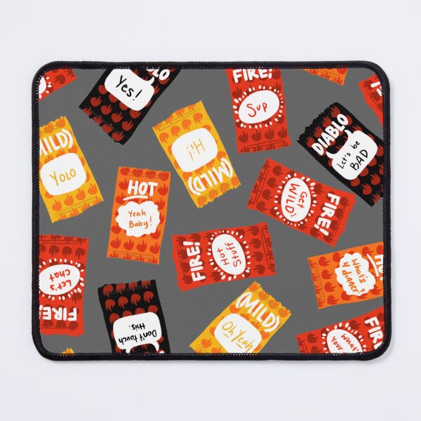 Item preview, Taco Bell sauces! Diablo, fire, hot and mild. On dark grey. designed and sold by katerosestudios.