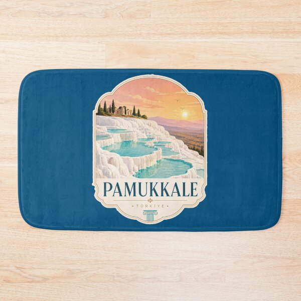 Item preview, Pamukkale Thermal Pools Turkey Travel Art designed and sold by ArtsyExplorer.