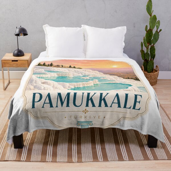 Item preview, Pamukkale Thermal Pools Turkey Travel Art designed and sold by ArtsyExplorer.