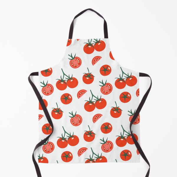 Item preview, tomato pattern with tomatoes and slices designed and sold by burbura.