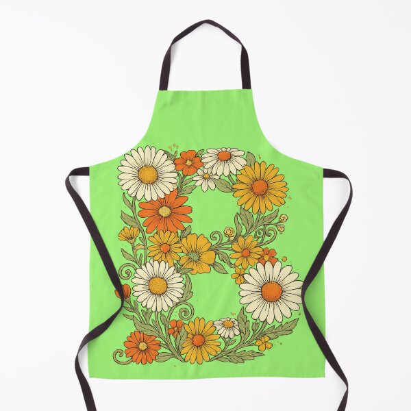 Item preview, Letter B Floral Daisy Botanical Initial Art — Wildflower Gift Sticker designed and sold by irfanshikh.