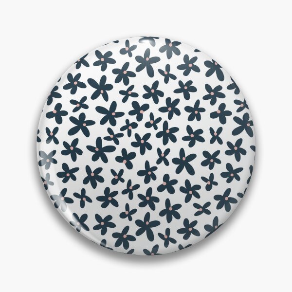Item preview, Navy Daisy Toss Seamless Pattern designed and sold by Zaya_art.