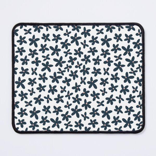 Item preview, Navy Daisy Toss Seamless Pattern designed and sold by Zaya_art.