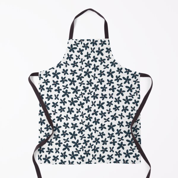 Item preview, Navy Daisy Toss Seamless Pattern designed and sold by Zaya_art.