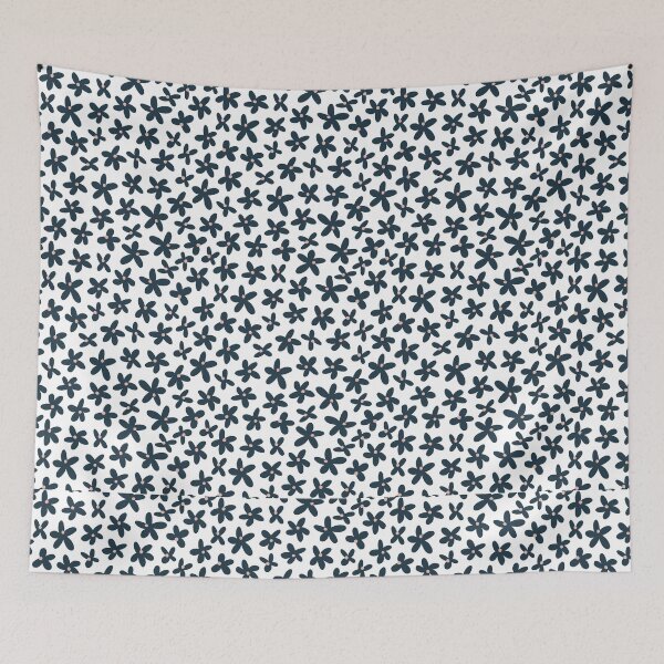 Item preview, Navy Daisy Toss Seamless Pattern designed and sold by Zaya_art.