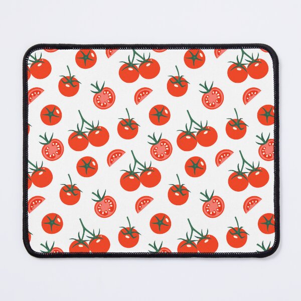 Item preview, tomato pattern with tomatoes and slices designed and sold by burbura.