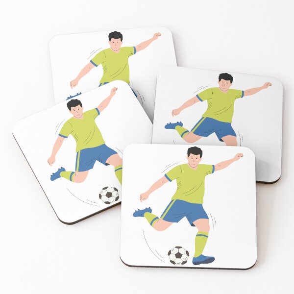 Item preview, Dynamic Soccer Player Kicking Ball Illustration designed and sold by AllaMashycheva.