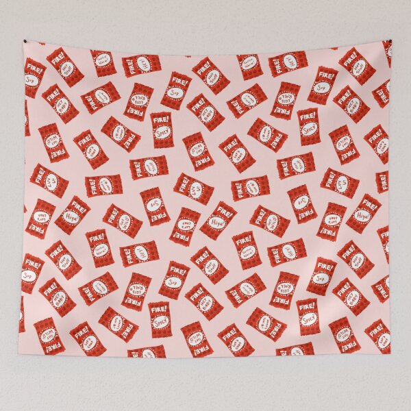 Item preview, Taco Bell fire sauces! On soft salmon. designed and sold by katerosestudios.