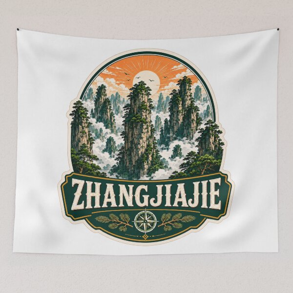 Item preview, Zhangjiajie Avatar Mountains China Travel Design designed and sold by ArtsyExplorer.