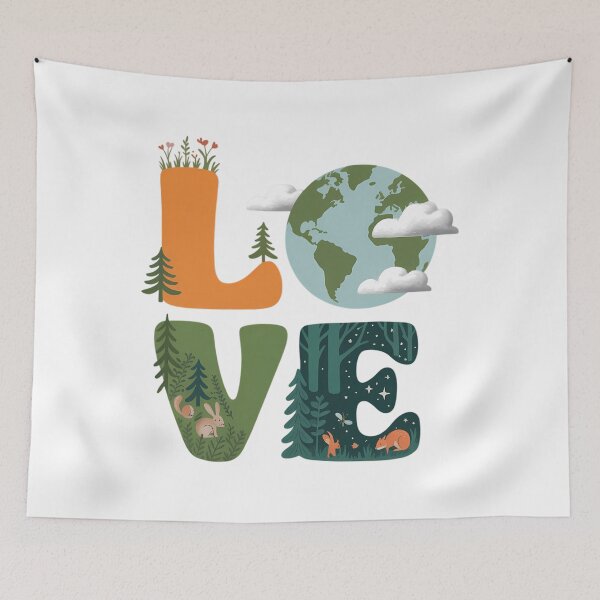 Item preview, Happy Earth Day Cute LOVE Environmental Science Teacher designed and sold by sailorjessiArt.