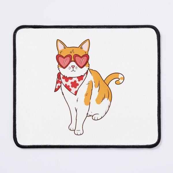 Item preview, Heart Glasses Cat designed and sold by ValerianArt.