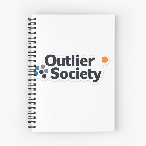 Item preview, Outlier Society – Minimal Statistics Humor Sticker designed and sold by BrightMindPrint.