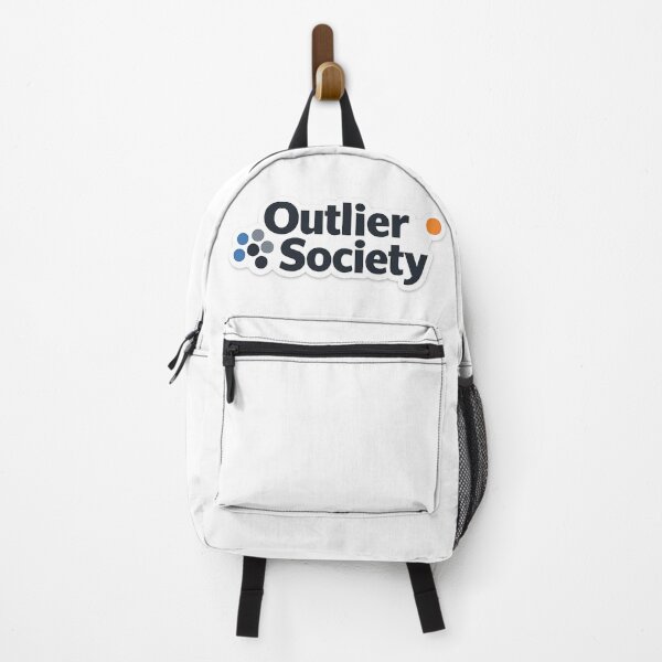 Item preview, Outlier Society – Minimal Statistics Humor Sticker designed and sold by BrightMindPrint.