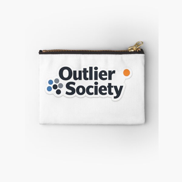 Item preview, Outlier Society – Minimal Statistics Humor Sticker designed and sold by BrightMindPrint.