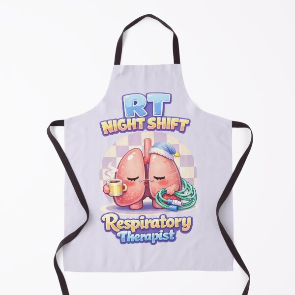 Item preview, RT Night Shift Respiratory Therapist Clock – Cute Sleepy Lungs Coffee Mascot POD Design designed and sold by ClinicalHubs.