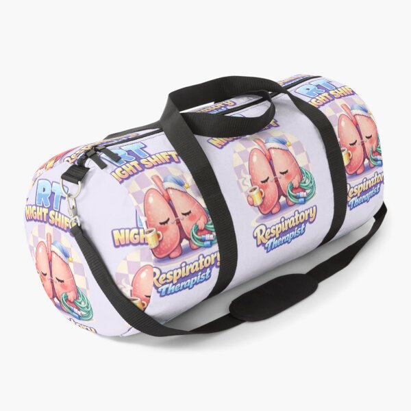 Item preview, RT Night Shift Respiratory Therapist Clock – Cute Sleepy Lungs Coffee Mascot POD Design designed and sold by ClinicalHubs.