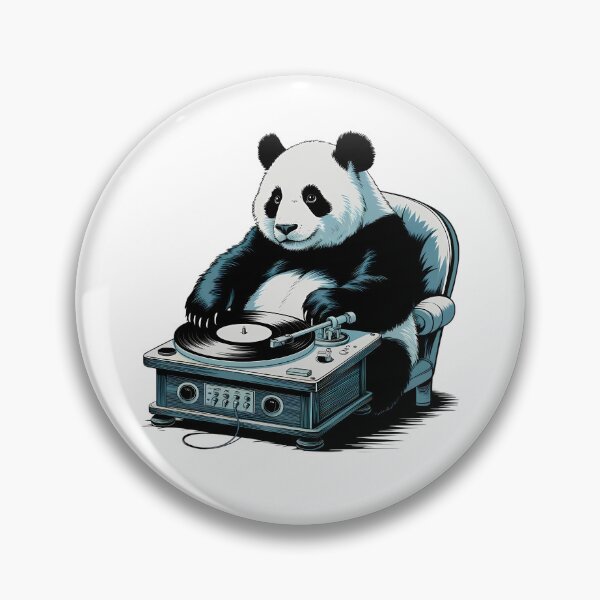 Item preview, Retro Panda DJ  - World Music Day designed and sold by Art-Arcade6.