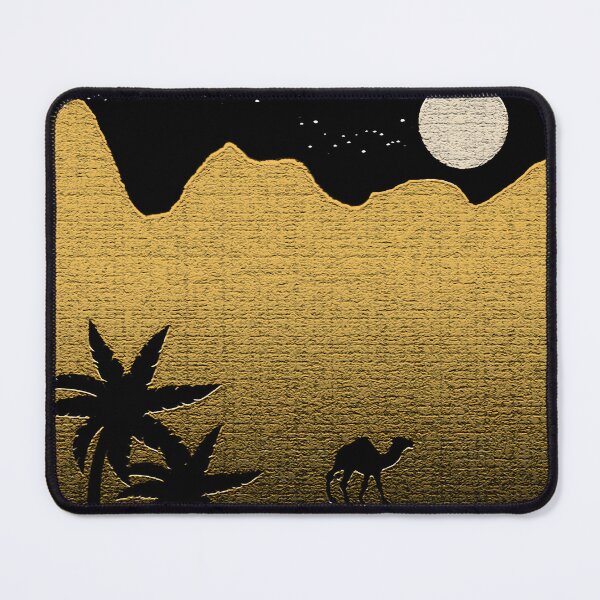 Item preview, Golden Desert Night Camel Silhouette Landscape Art designed and sold by PixelParinda.