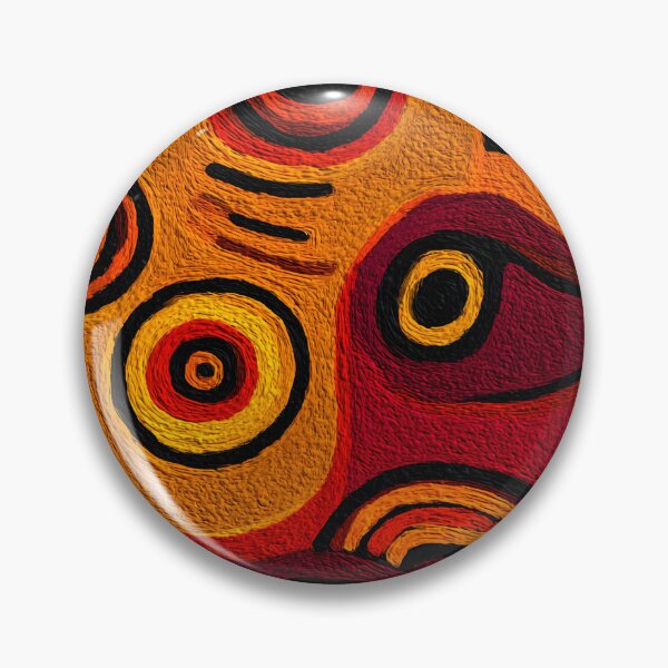 Item preview, Australian Aboriginal Art Tribal Painting Circles designed and sold by GrinGalore.