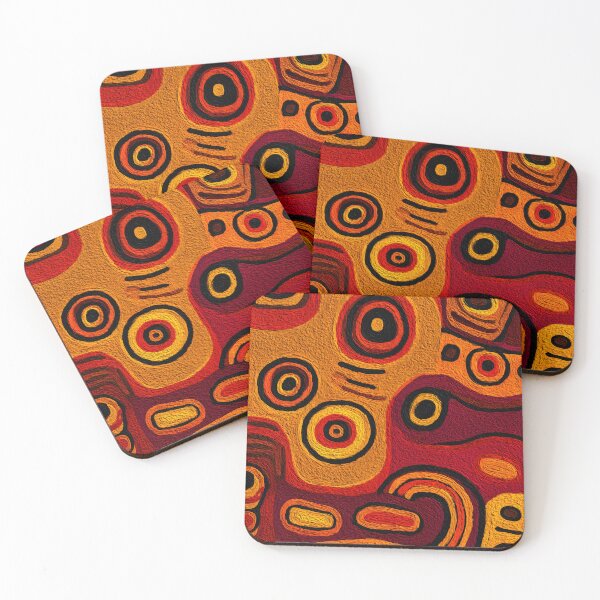Item preview, Australian Aboriginal Art Tribal Painting Circles designed and sold by GrinGalore.