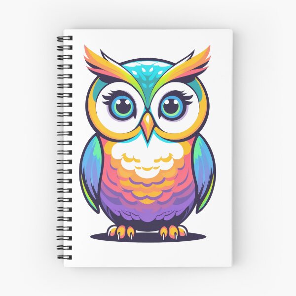 Item preview, Cute Rainbow Pop Art Owl Illustration designed and sold by NuniDesigns.