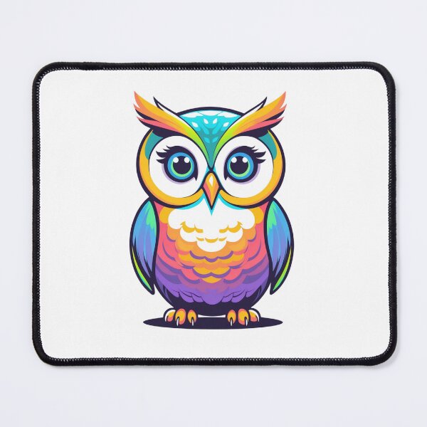 Item preview, Cute Rainbow Pop Art Owl Illustration designed and sold by NuniDesigns.