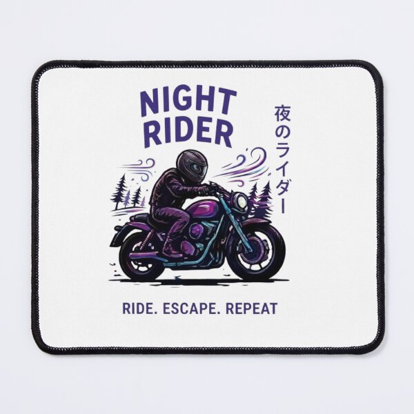 Item preview, Nighttime motorcyclist with Japanese lettering and dynamics designed and sold by Ahmedsyde.