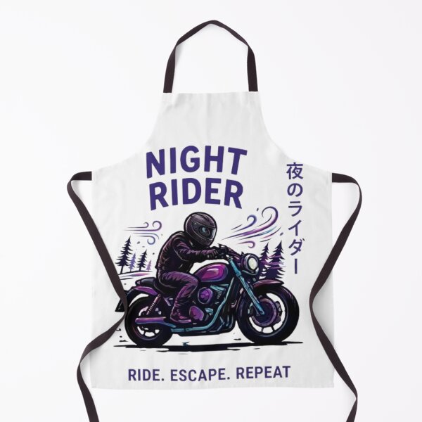 Item preview, Nighttime motorcyclist with Japanese lettering and dynamics designed and sold by Ahmedsyde.