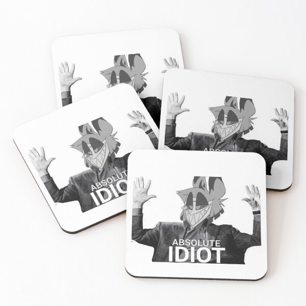 Item preview, Hazbin Hotel Alastor Absolute Idiot Meme Sticker designed and sold by StudioIzmir.