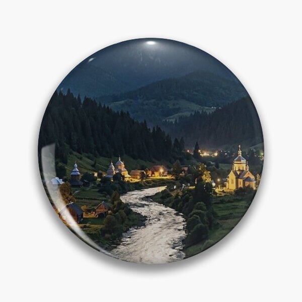 Item preview, Moonlit Mountain Valley designed and sold by GrabaHuk.