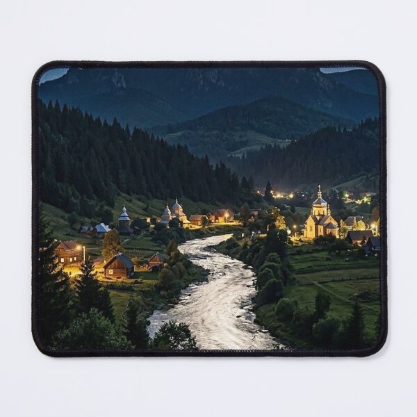 Item preview, Moonlit Mountain Valley designed and sold by GrabaHuk.