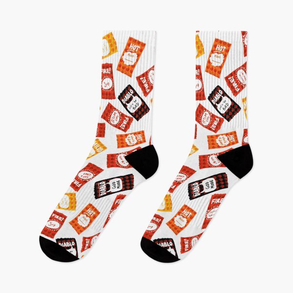 Item preview, Taco Bell sauces! Diablo, fire, hot and mild. On white. designed and sold by katerosestudios.