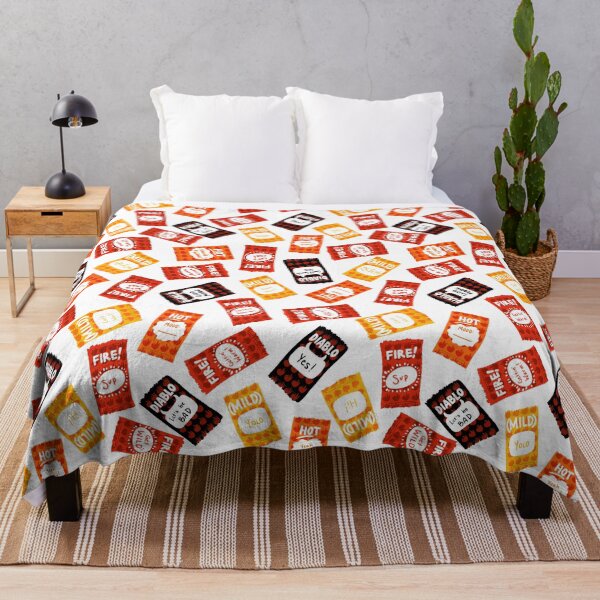 Item preview, Taco Bell sauces! Diablo, fire, hot and mild. On white. designed and sold by katerosestudios.