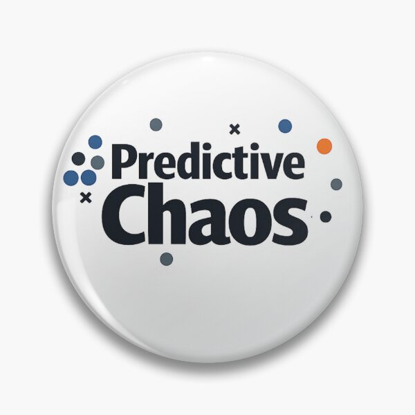 Item preview, Predictive Chaos – Minimal Analytics Sticker designed and sold by BrightMindPrint.
