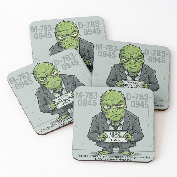 Item preview, Funny Reptilian Bureaucrat Mugshot Alien T-Shirt designed and sold by Agith Loren .
