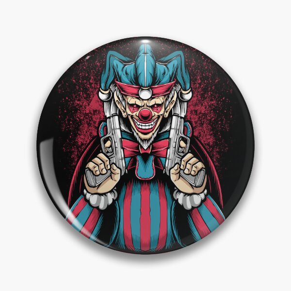 Item preview, Evil Clown Jester Horror Dark Gothic Sinister Halloween Illustration Art designed and sold by DERA RAY.