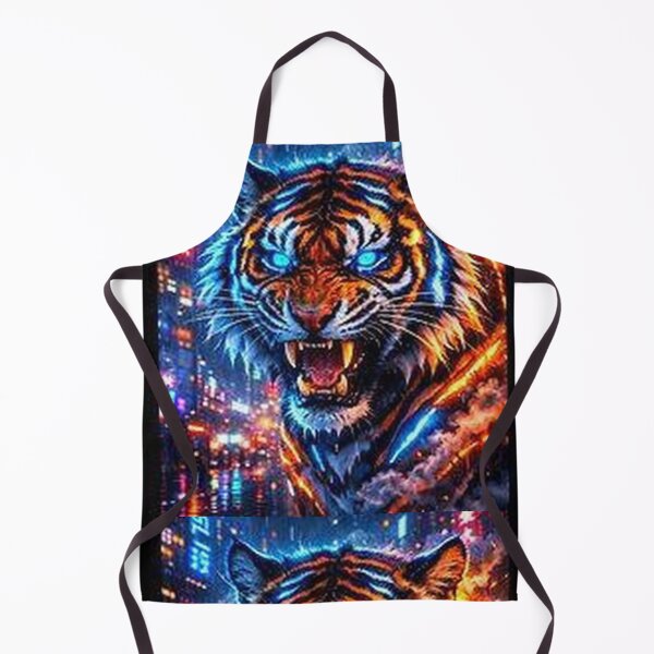 Item preview, Cyberpunk Neon Tiger – Neo Tokyo Blue Eyes Beast designed and sold by Neo Tokio.
