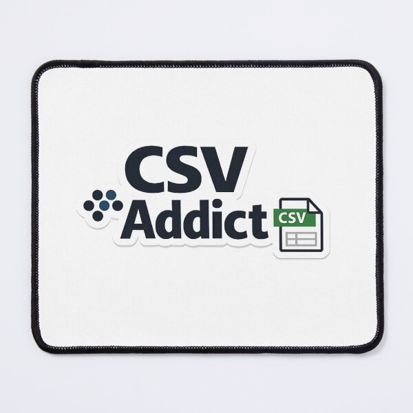 Item preview, CSV Addict – Funny Analyst Sticker designed and sold by BrightMindPrint.