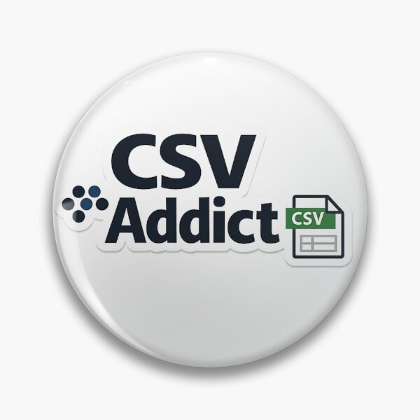 Item preview, CSV Addict – Funny Analyst Sticker designed and sold by BrightMindPrint.