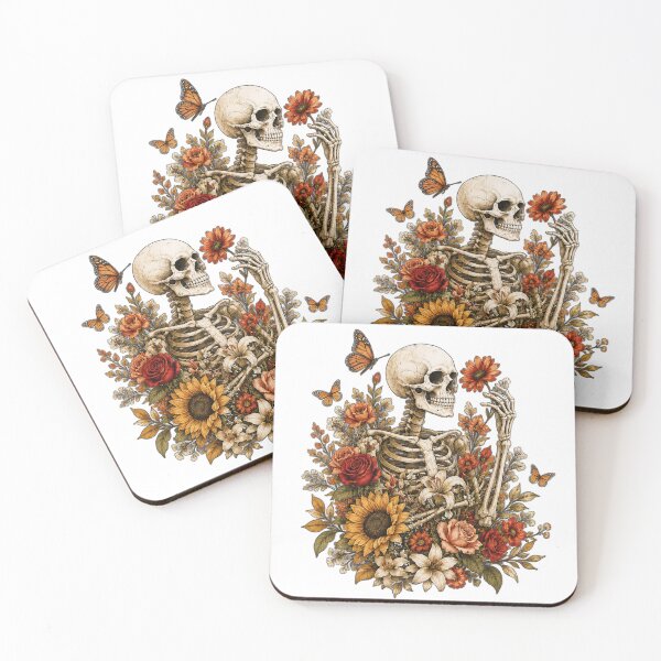 Item preview, Skeleton Among Flowers Art designed and sold by JasoncarrTe.