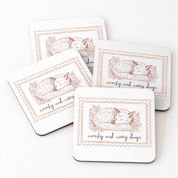 Item preview, Comfy and Cozy Days Sleeping Fox Autumn designed and sold by FallStamps.