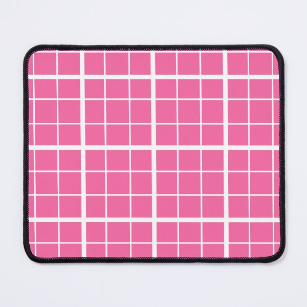 Item preview, Pink and White Grid Windowpane Check Design  designed and sold by PatternTitan.