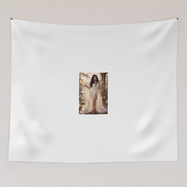 Item preview, Angelic Woman in White Lace Gown designed and sold by CathryneDelamort.