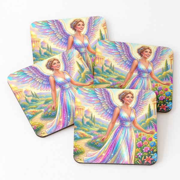 Item preview, A beautiful fairy in a flower garden designed and sold by PP&RAINBOW SHOP.