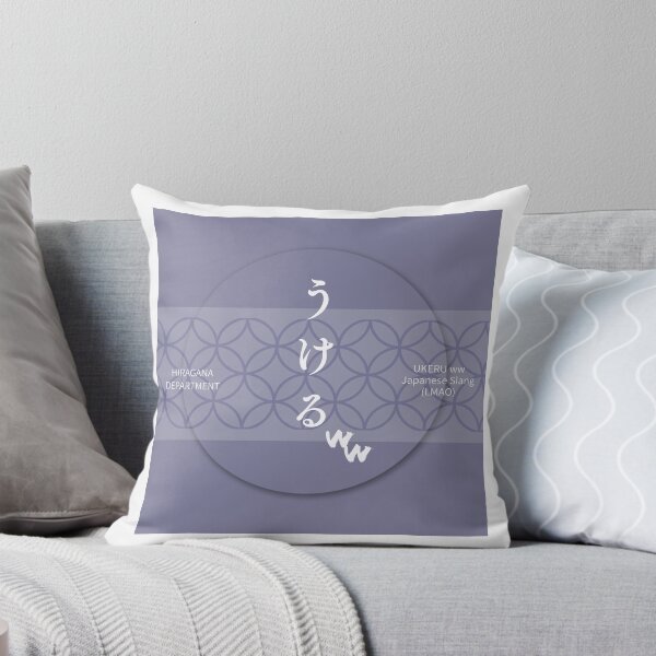 Artikelvorschau, Lila うけるww (UKERU ww) – Japanisches Slang-Shipo-Musterdesign entworfen und verkauft von HIRAGANA DEPARTMENT.