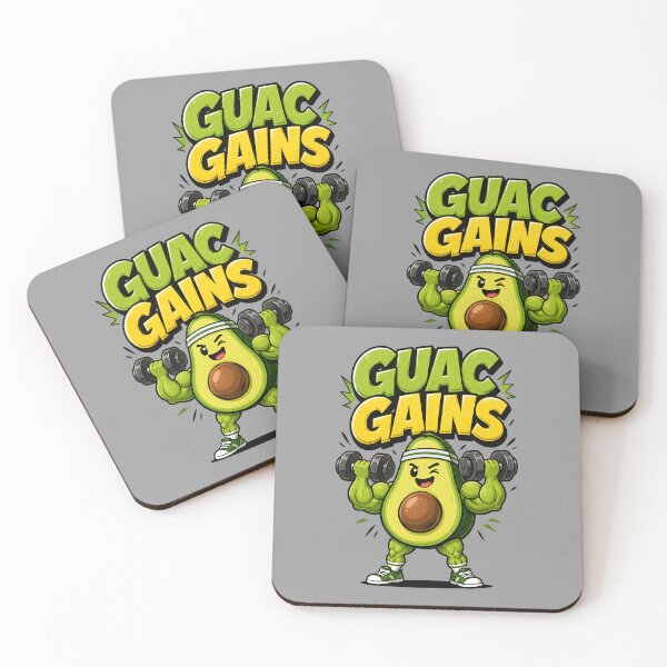 Item preview, Guac Gains Funny Avocado Gym Bodybuilding designed and sold by Mr Lee.